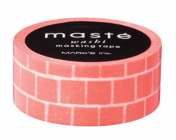 Steine / orange Maste - Masking Tape, Papierklebeband